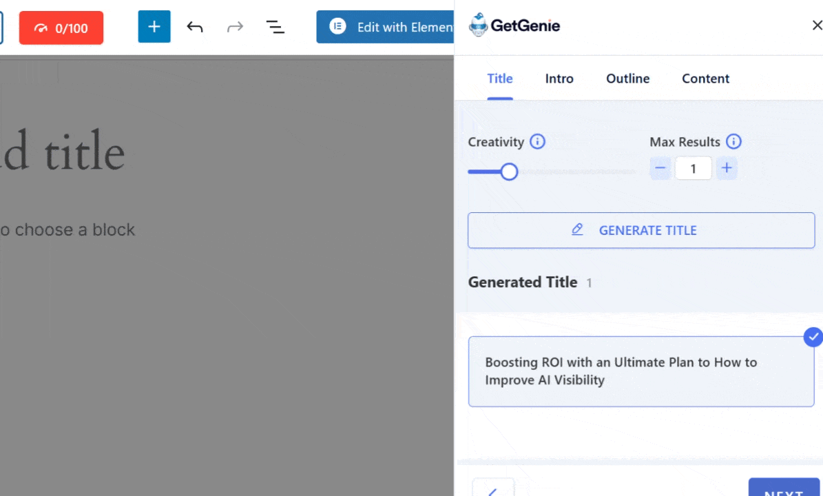 GetGenie content writing