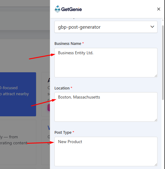 GBP Post Generator Prompts