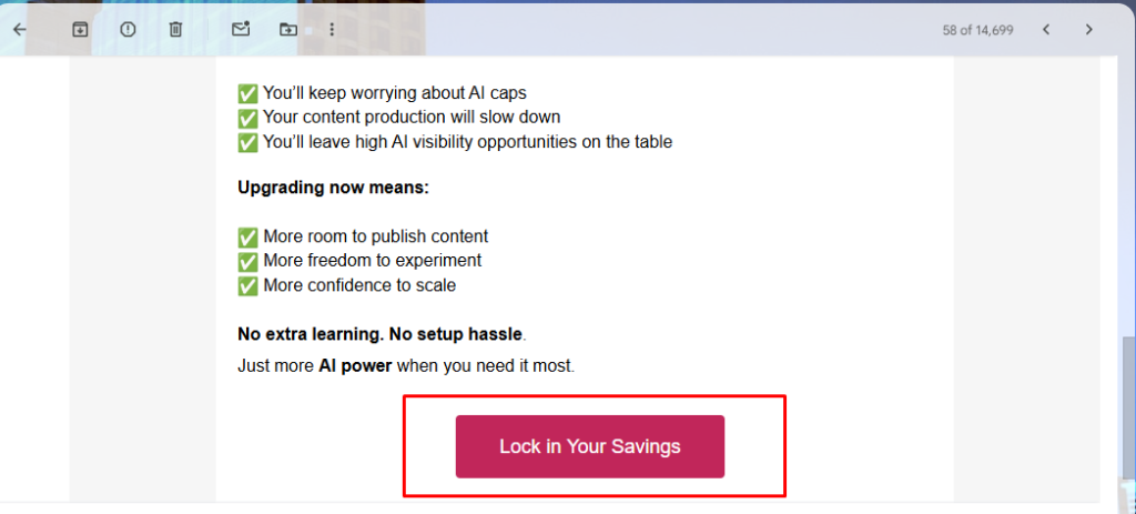 CTA in gmail; email CTA
