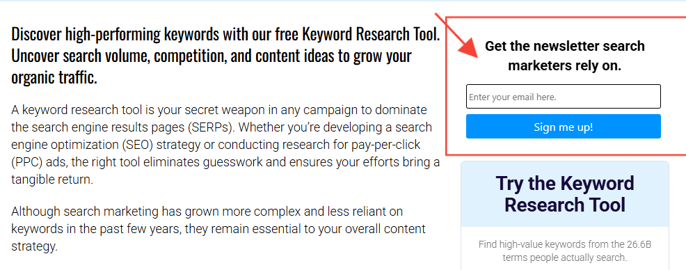 action driven cta; subscription cta