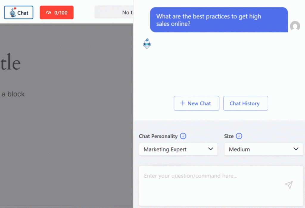 GenieChat generated answer