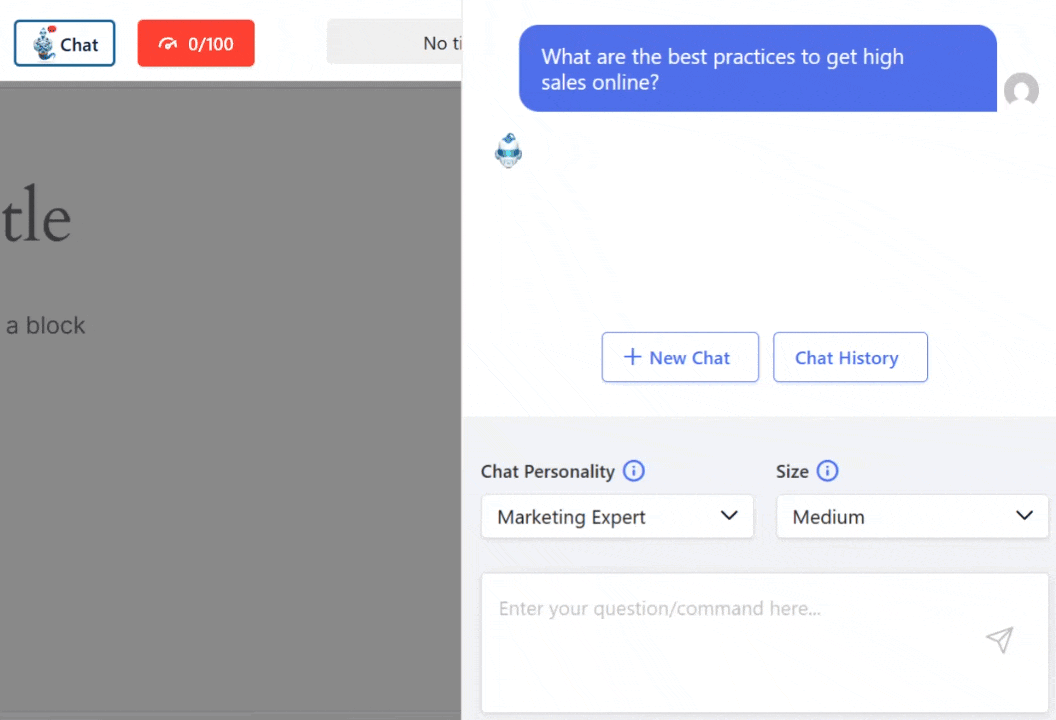 GenieChat generated answer